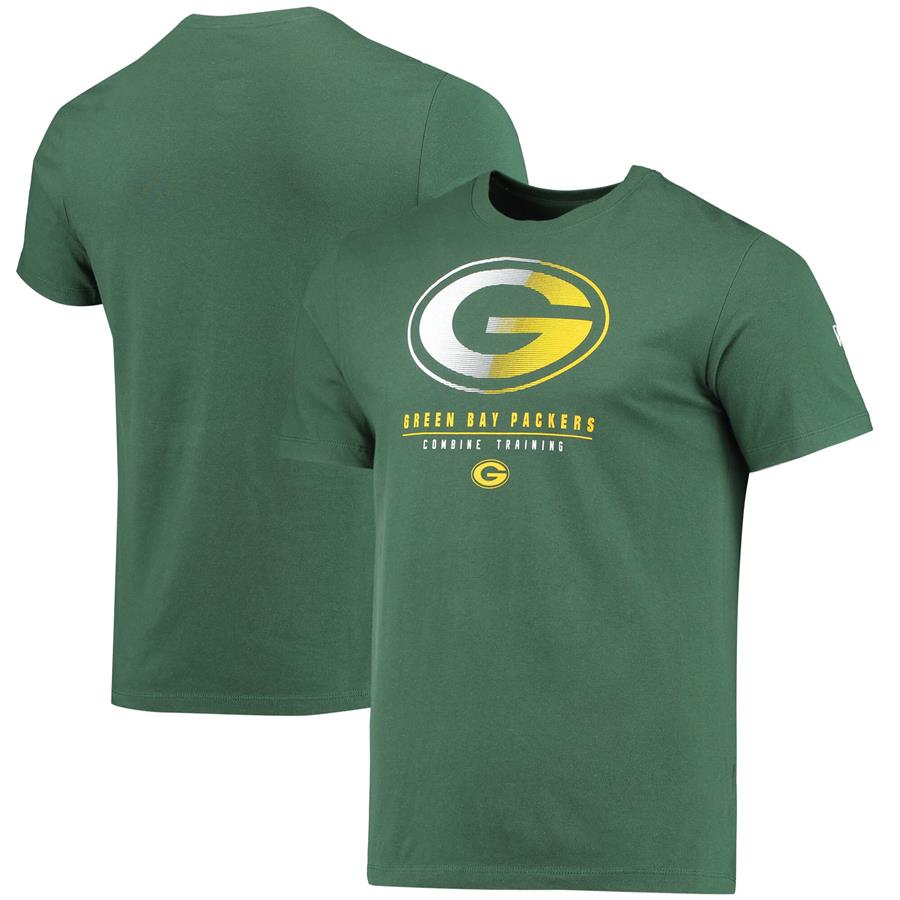 Green Bay Packers New Era Combine Authentic Go For It T-Shirt - Green