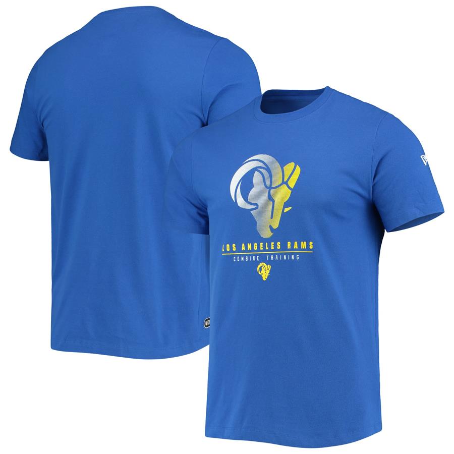 Los Angeles Rams New Era Combine Authentic Go For It T-Shirt - Royal