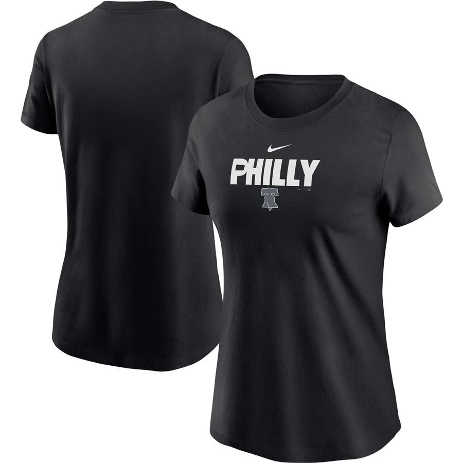 Philadelphia Phillies Nike Women's Local Nickname T-Shirt - Black