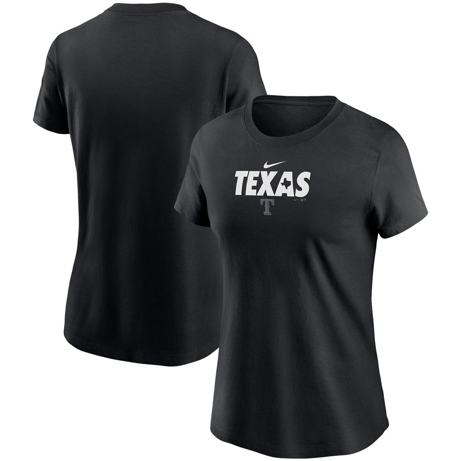 Texas Rangers Nike Women's Local Nickname T-Shirt - Black