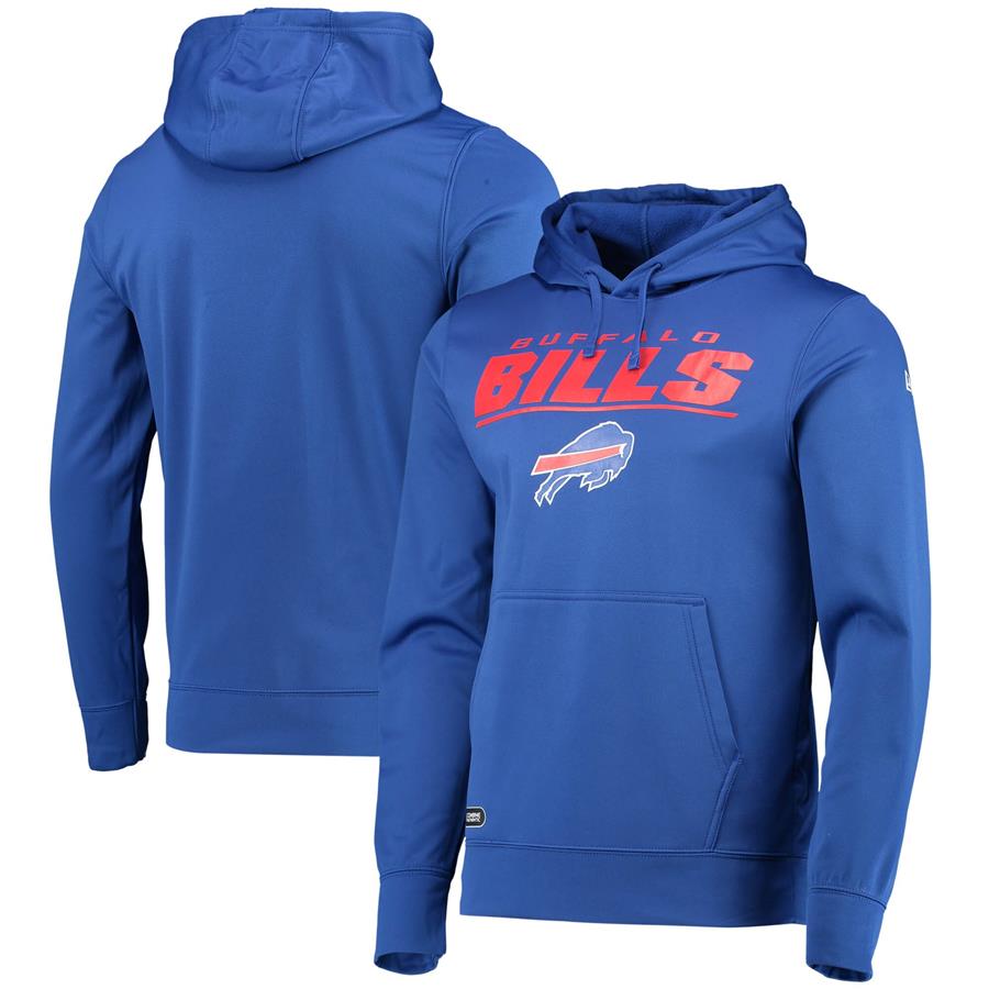 Buffalo Bills New Era Combine Authentic Stated Fleece Pullover Hoodie - Royal