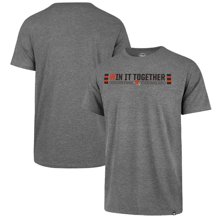 Cleveland Browns '47 75th Anniversary Super Rival T-Shirt - Charcoal