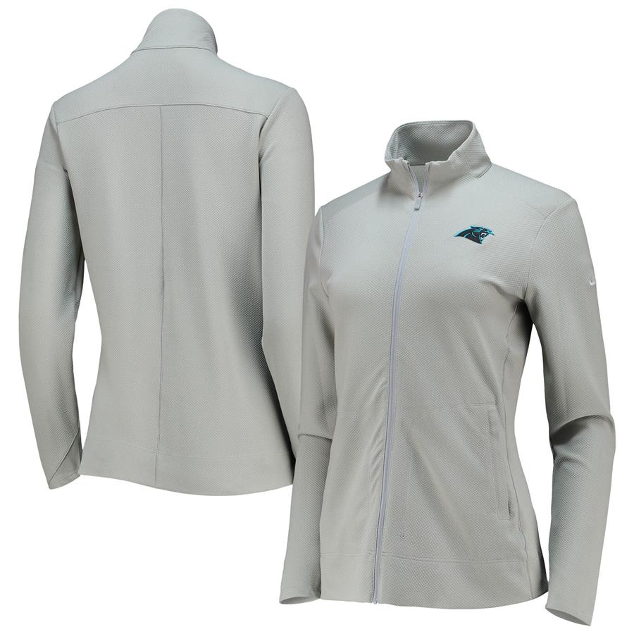 Carolina Panthers Nike Golf Women's Logo Full-Zip Jacket - Gray