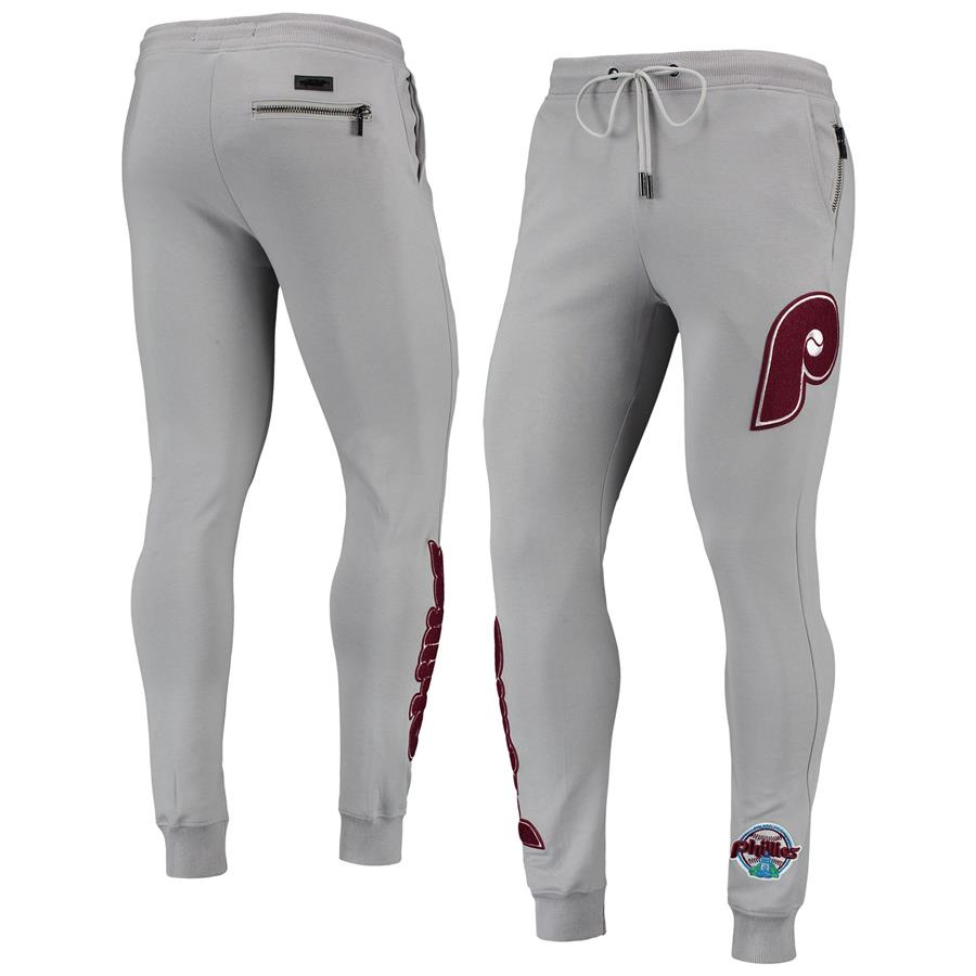 Philadelphia Phillies Pro Standard Logo Jogger Pants - Gray