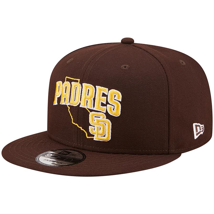 San Diego Padres New Era State 9FIFTY Snapback Hat - Brown