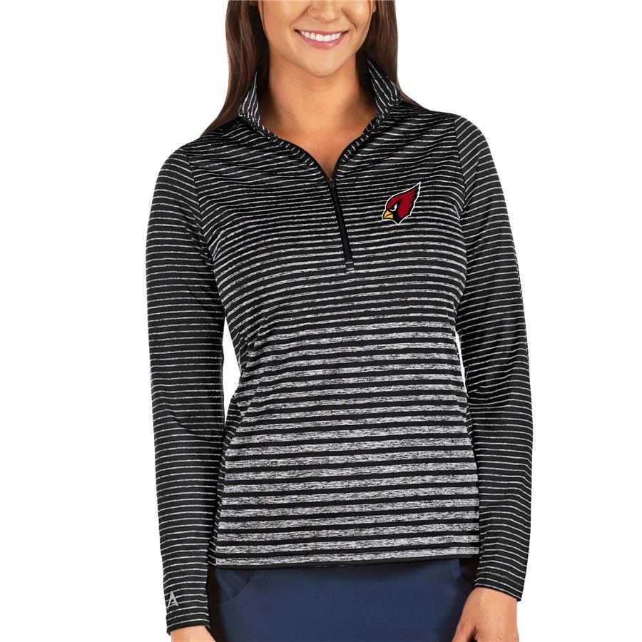 Arizona Cardinals Antigua Women's Pace Half-Zip Pullover Jacket - Black