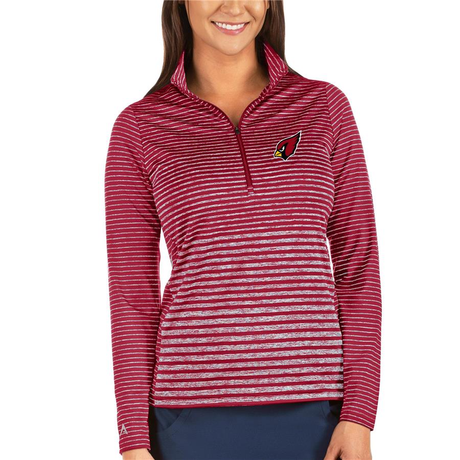 Arizona Cardinals Antigua Women's Pace Half-Zip Pullover Jacket - Cardinal