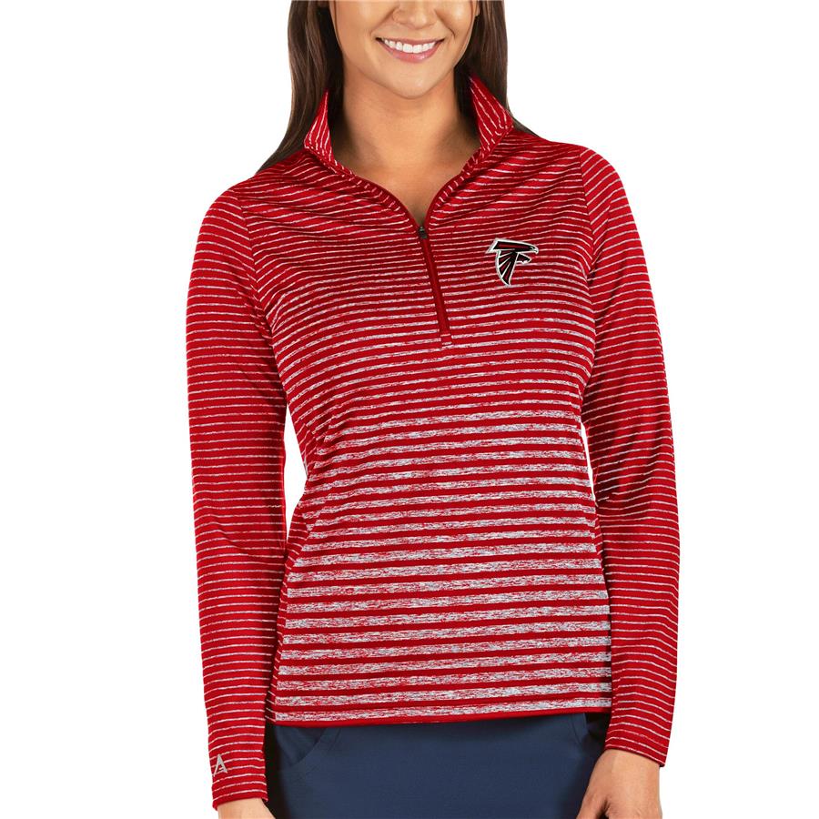 Atlanta Falcons Antigua Women's Pace Half-Zip Pullover Jacket - Red