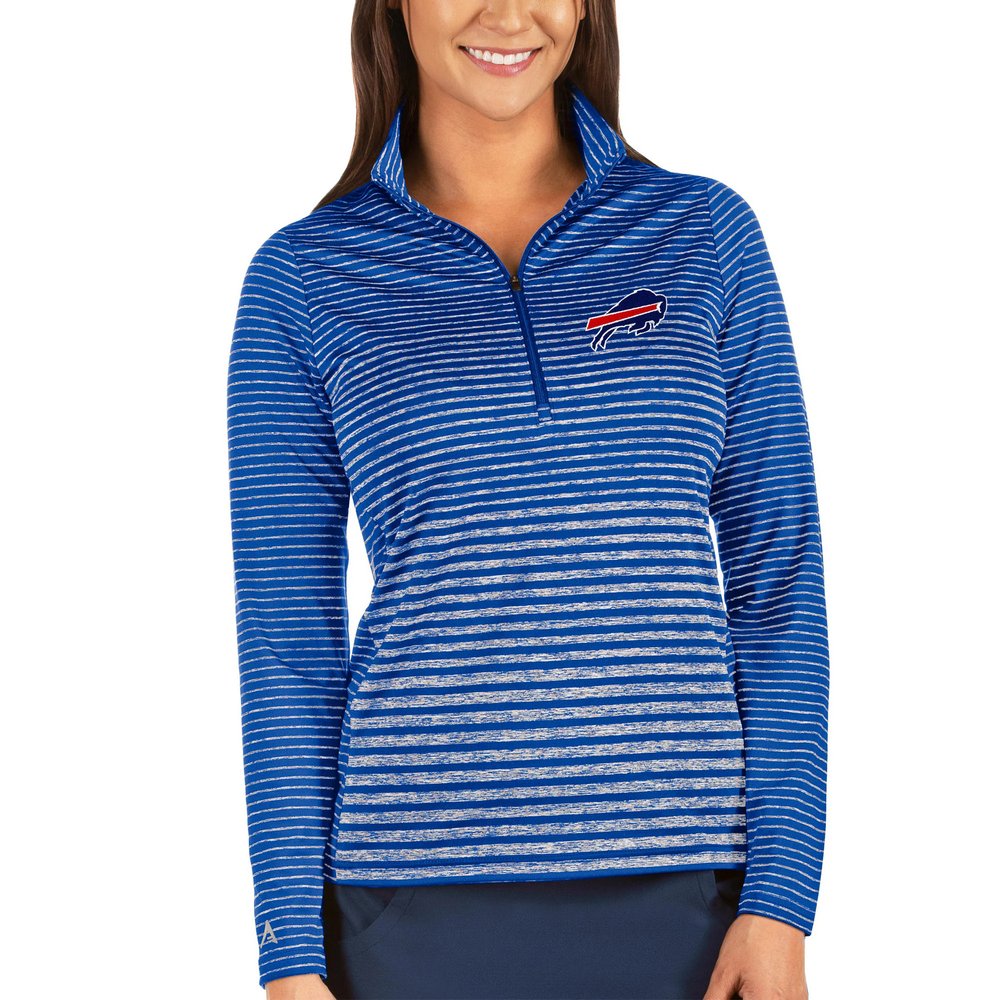 Buffalo Bills Antigua Women's Pace Half-Zip Pullover Jacket - Royal