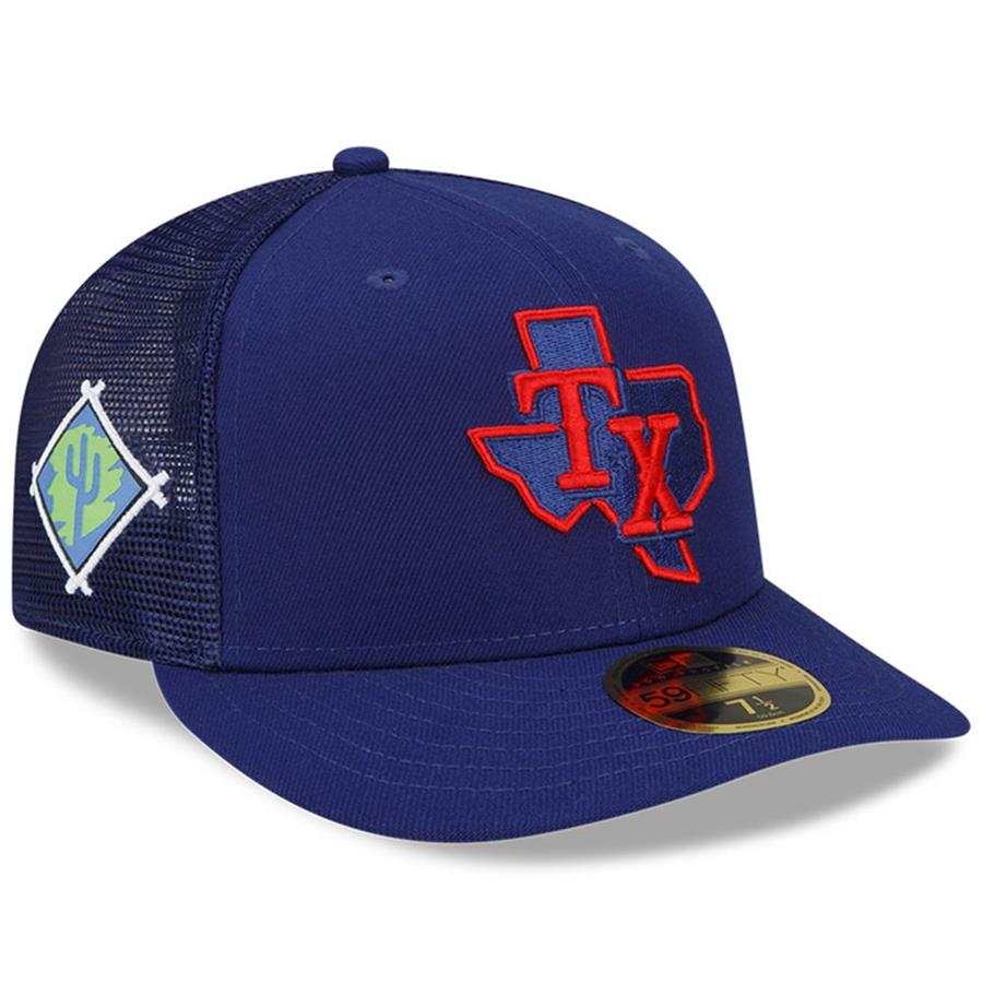 Texas Rangers New Era 2022 Spring Training Low Profile 59FIFTY Fitted Hat - Royal