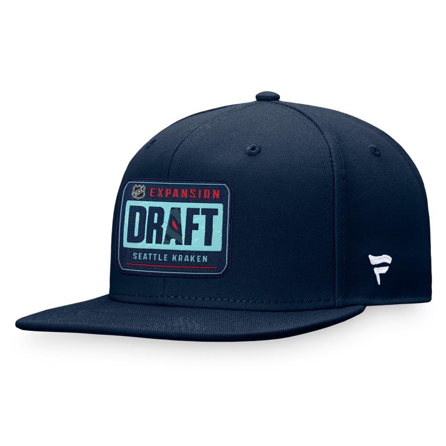 Seattle Kraken Fanatics Branded 2021 NHL Expansion Draft Snapback Adjustable Hat - Navy