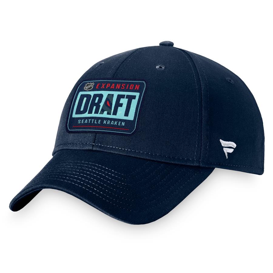 Seattle Kraken Fanatics Branded 2021 NHL Expansion Draft Structured Adjustable Hat - Navy