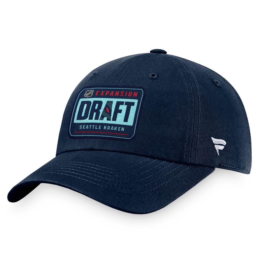 Seattle Kraken Fanatics Branded 2021 NHL Expansion Draft Unstructured Adjustable Hat - Navy