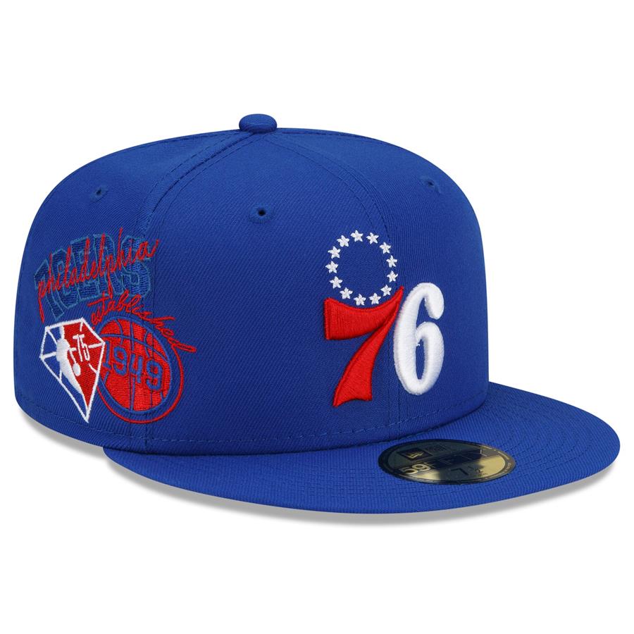 Philadelphia 76ers New Era Team Back Half 59FIFTY Fitted Hat - Royal