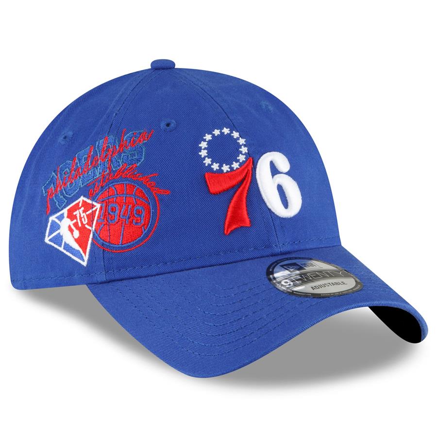 Philadelphia 76ers New EraBack Half Team 9TWENTY Adjustable Hat - Royal