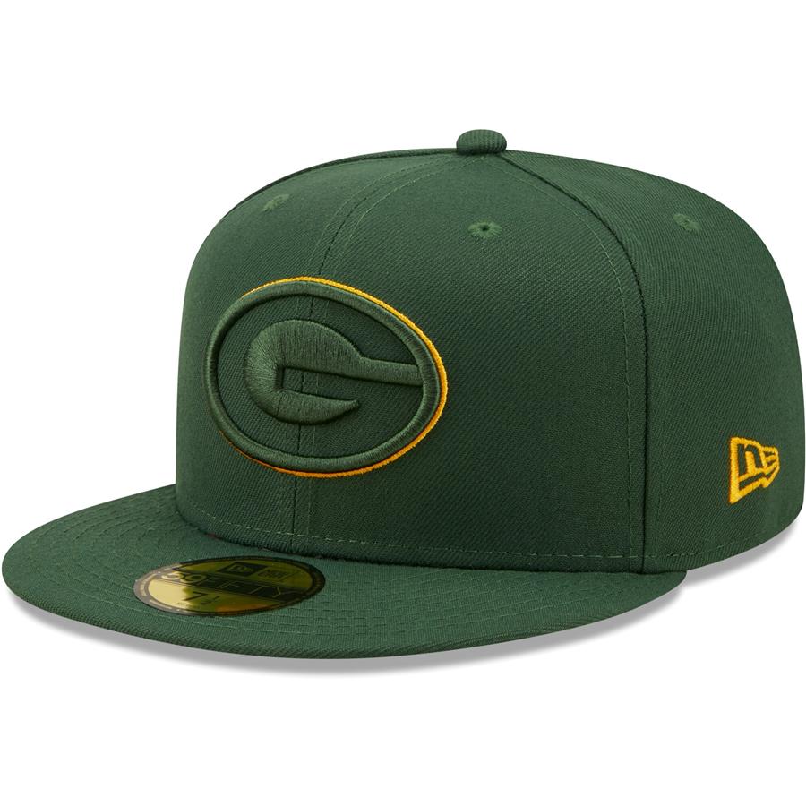 Green Bay Packers New Era Elemental 59FIFTY Fitted Hat - Green