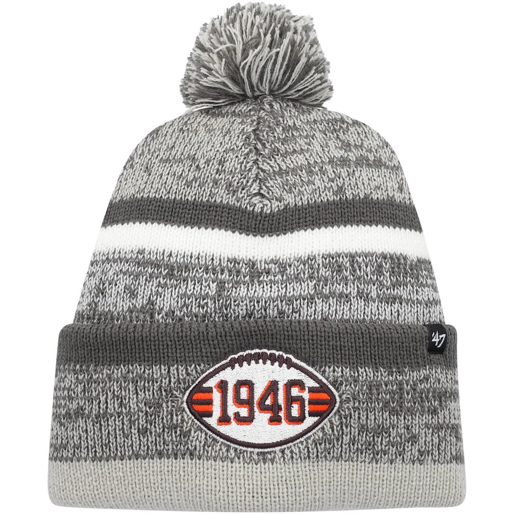 Cleveland Browns '47 75th Anniversary Northward Cuffed Knit - Gray
