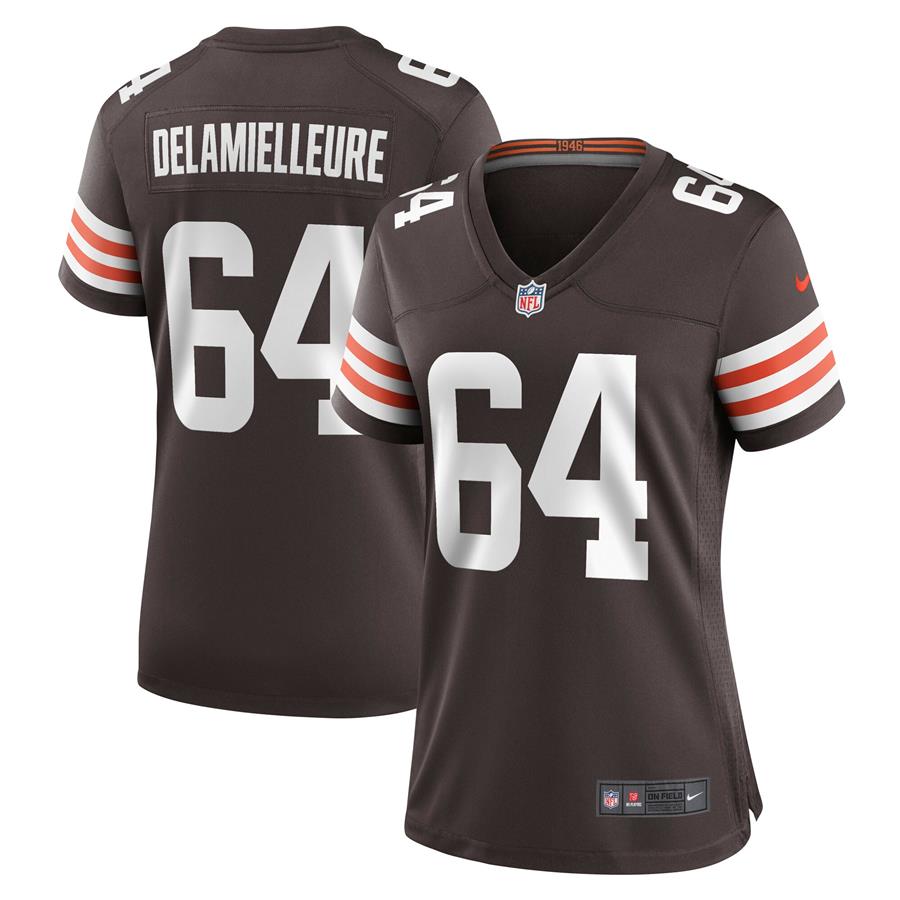 Joe DeLamielleure Cleveland Browns Nike Women's Game Retired Player Jersey - Brown