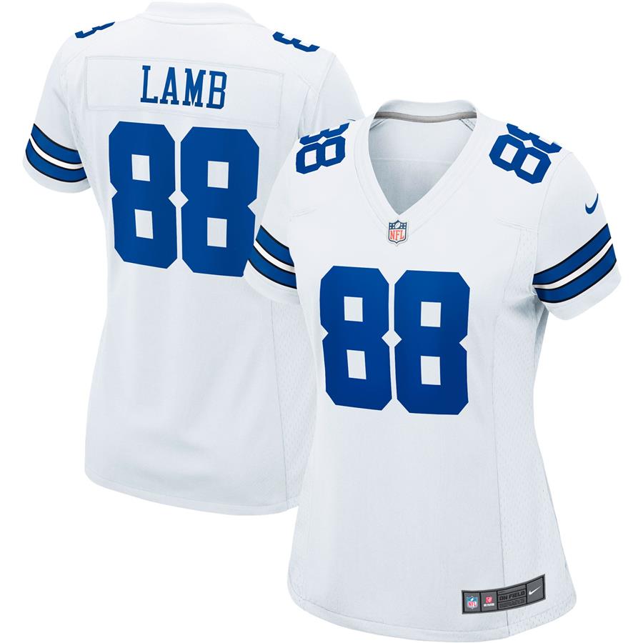 CeeDee Lamb Dallas Cowboys Nike Women's Alternate Game Jersey - White