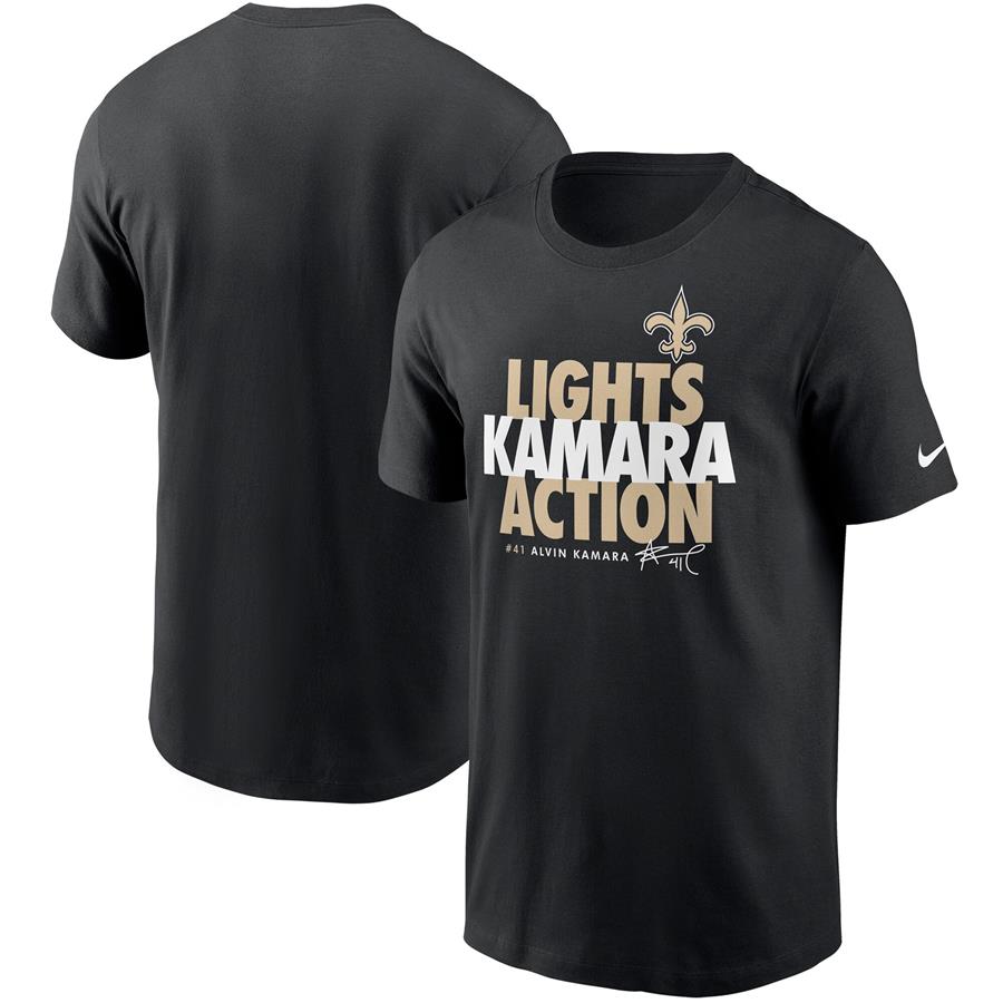 Alvin Kamara New Orleans Saints Nike Player Graphic T-Shirt - Black