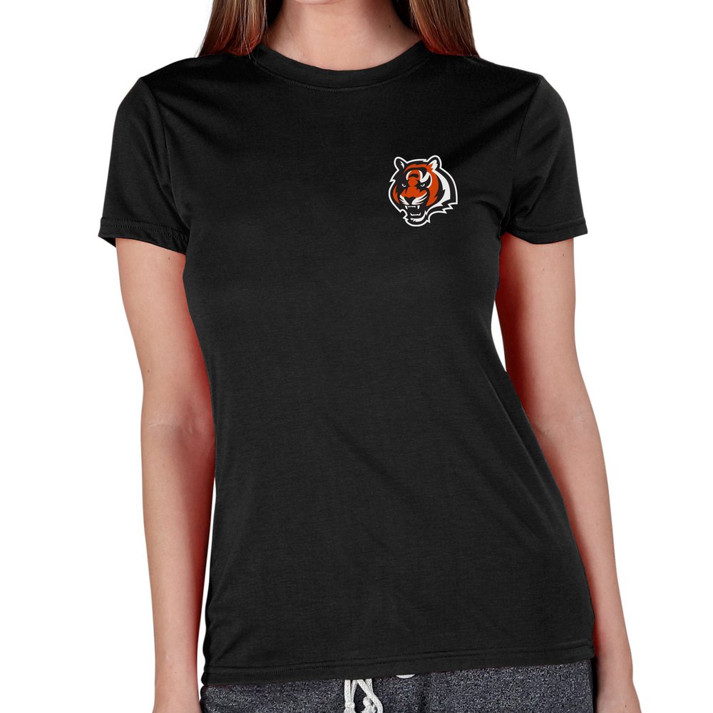 Cincinnati Bengals Concepts Sport Women's Marathon Knit T-Shirt - Black