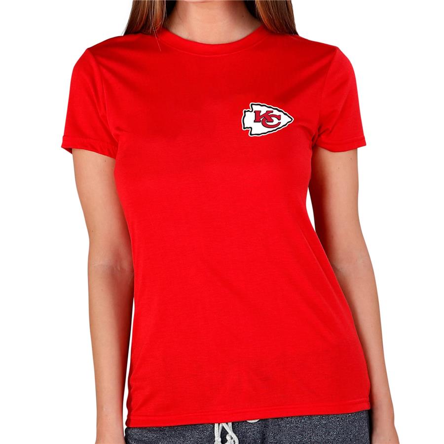 Kansas City Chiefs Concepts Sport Women's Marathon Knit T-Shirt - Red