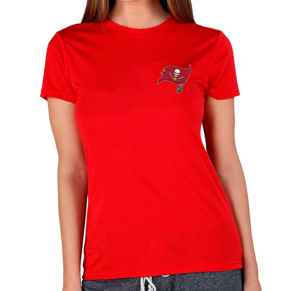 Tampa Bay Buccaneers Concepts Sport Women's Marathon Knit T-Shirt - Red