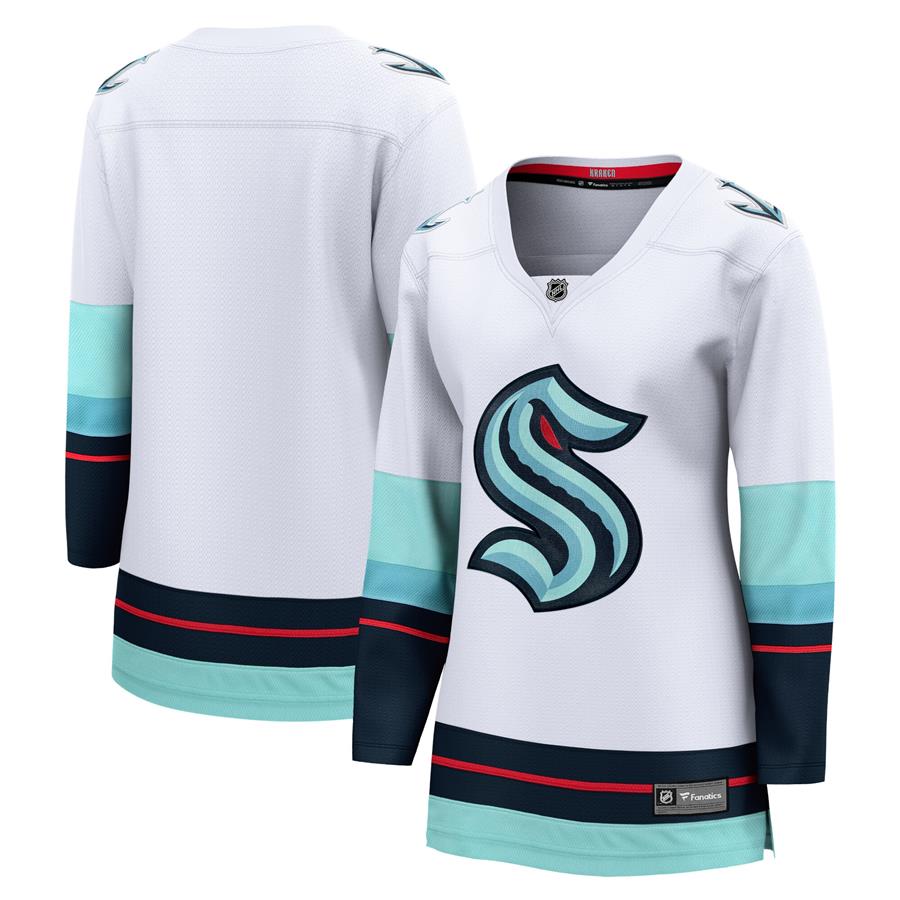 Seattle Kraken Fanatics Branded Women's Away Breakaway Jersey - White