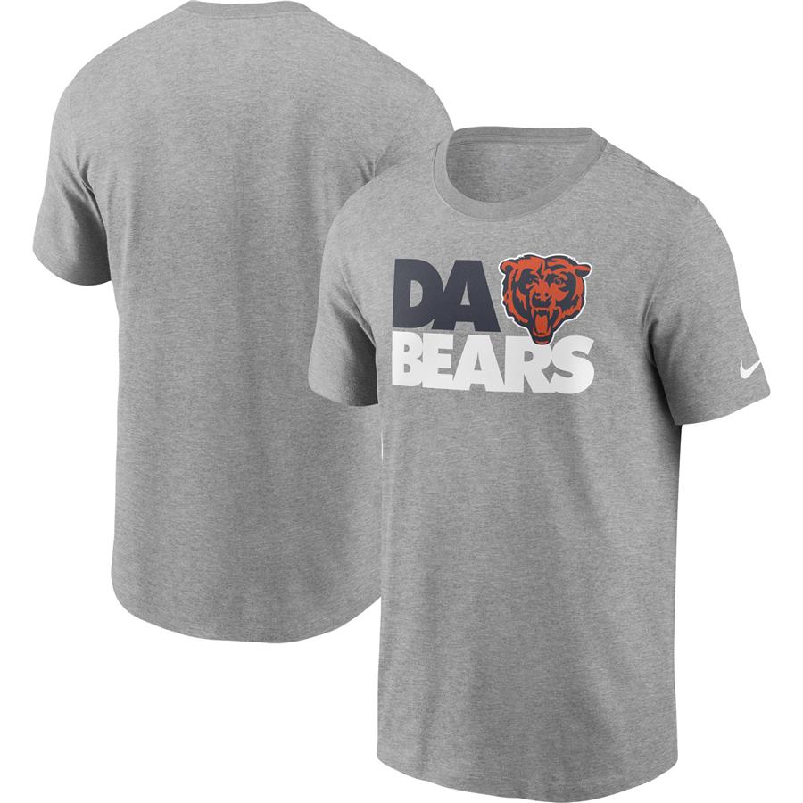 Chicago Bears Nike Hometown Collection Da Bears T-Shirt - Heathered Gray