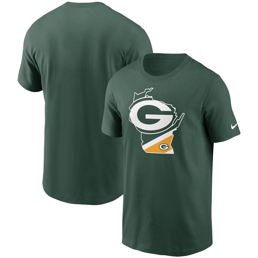 Green Bay Packers Nike Hometown Collection Wisconsin T-Shirt - Green
