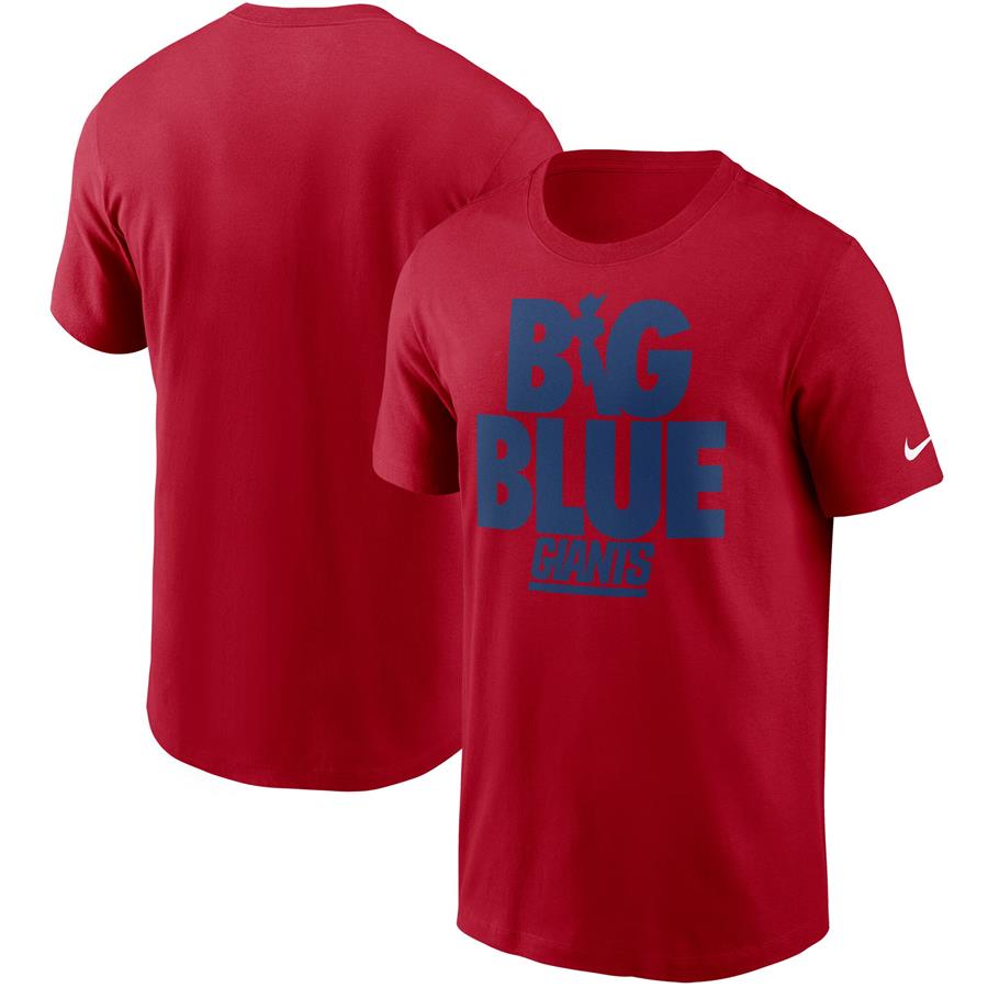 New York Giants Nike Hometown Collection Big Blue T-Shirt - Red