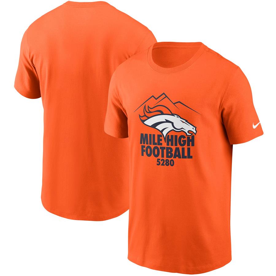 Denver Broncos Nike Hometown Collection 5,280 T-Shirt - Orange
