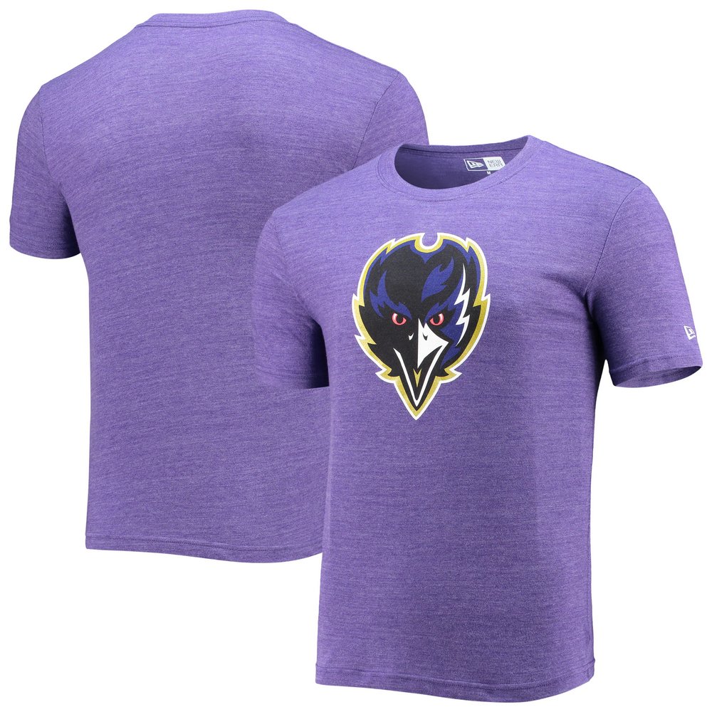 Baltimore Ravens New Era Alternative Logo Tri-Blend T-Shirt - Heathered Purple