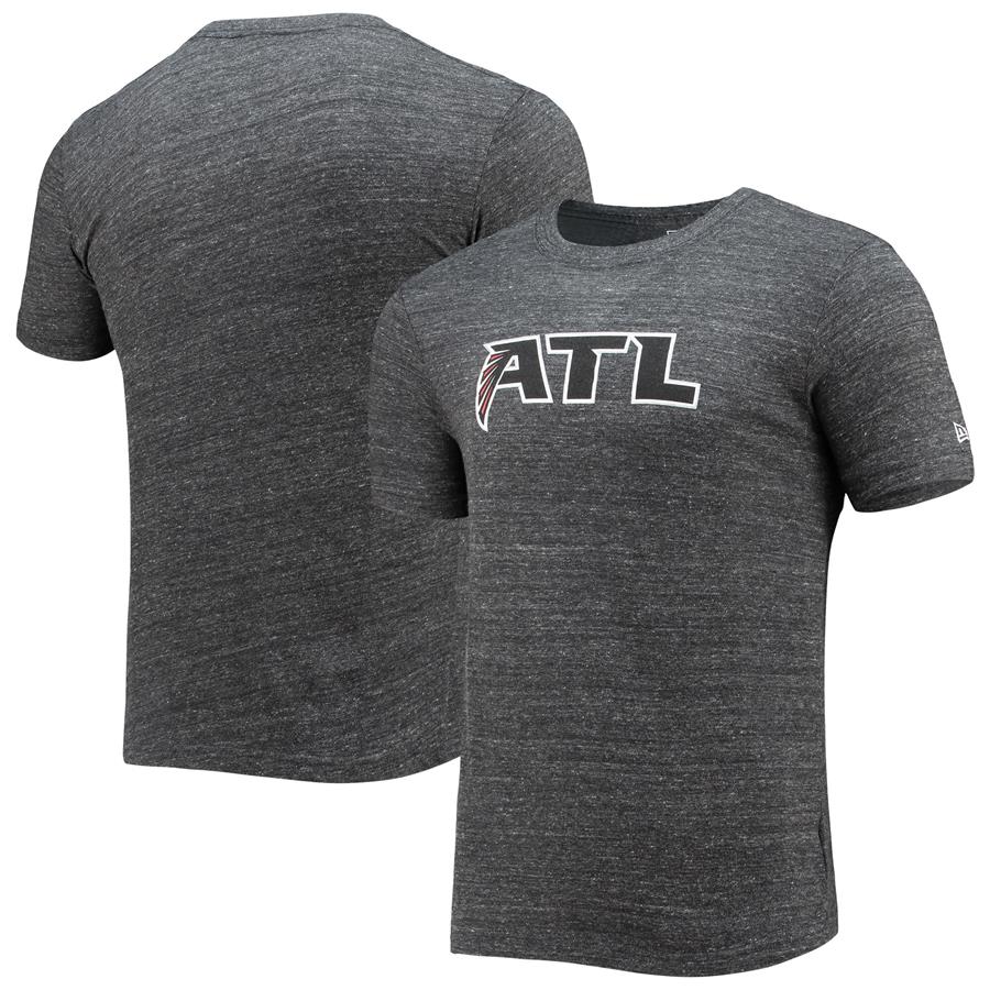 Atlanta Falcons New Era Alternative Logo Tri-Blend T-Shirt - Black