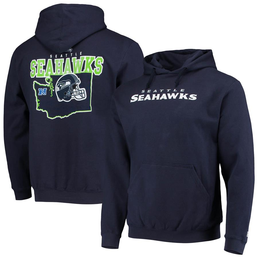Seattle Seahawks New Era Local Pack Pullover Hoodie - College Navy