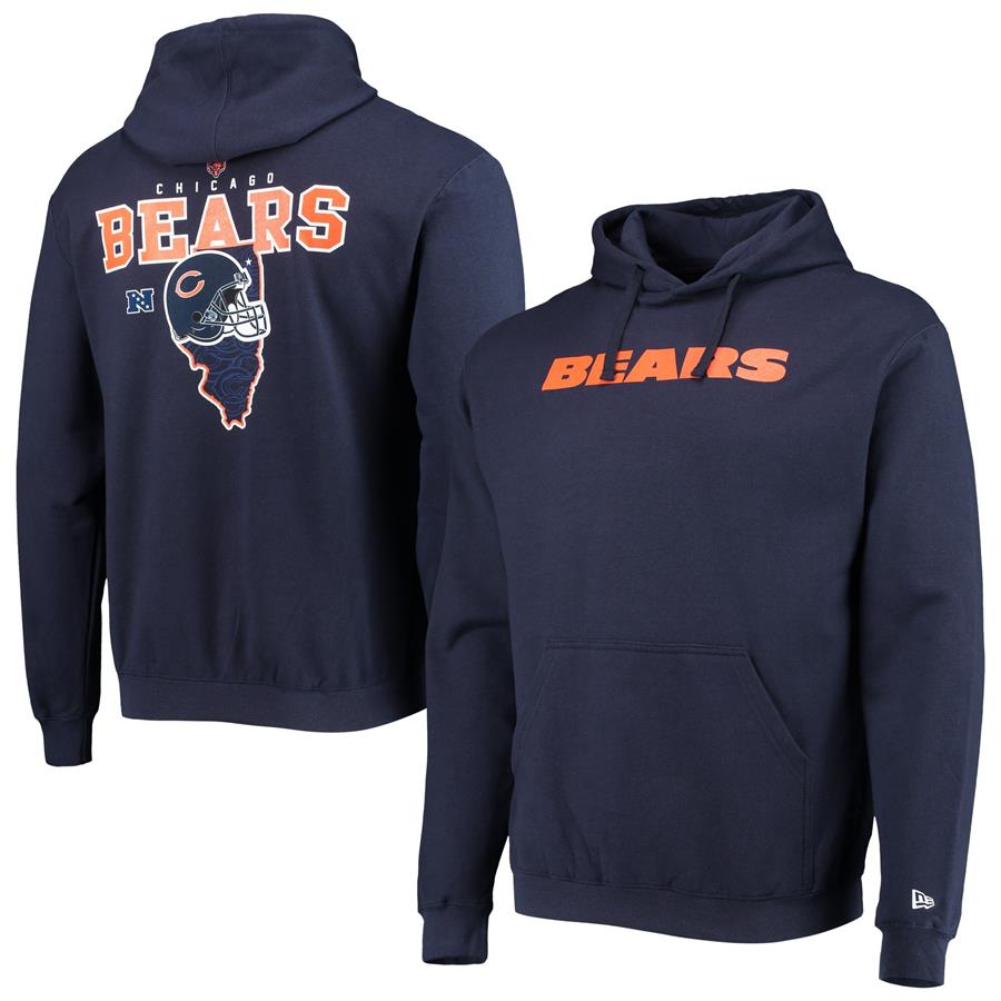 Chicago Bears New Era Local Pack Pullover Hoodie - Navy