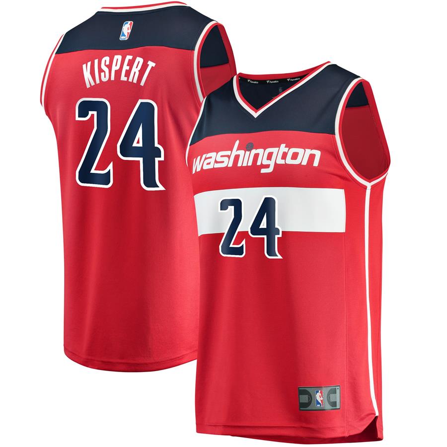 Corey Kispert Washington Wizards Fanatics Branded 2021 NBA Draft First Round Pick Fast Break Replica Jersey Red - Icon Edition