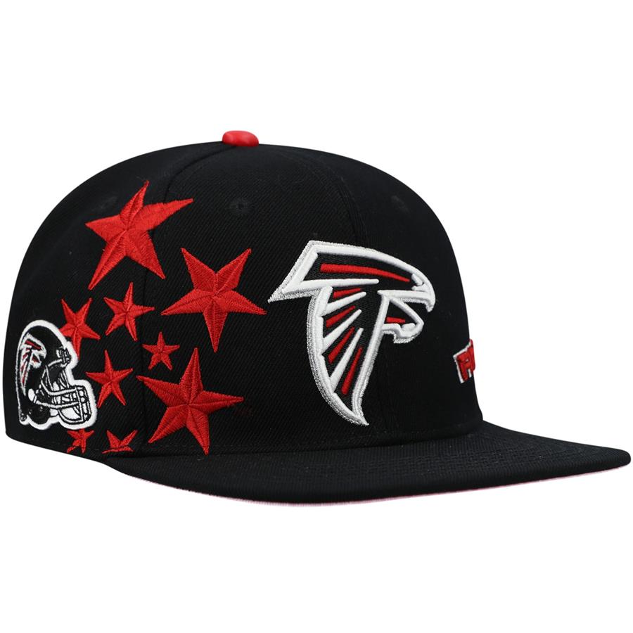 Atlanta Falcons Pro Standard Stars Snapback Hat - Black