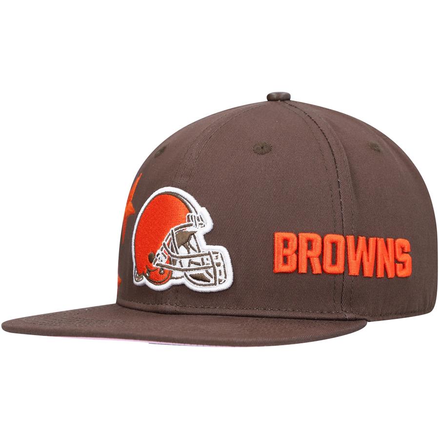 Cleveland Browns Pro Standard Stars Snapback Hat - Brown