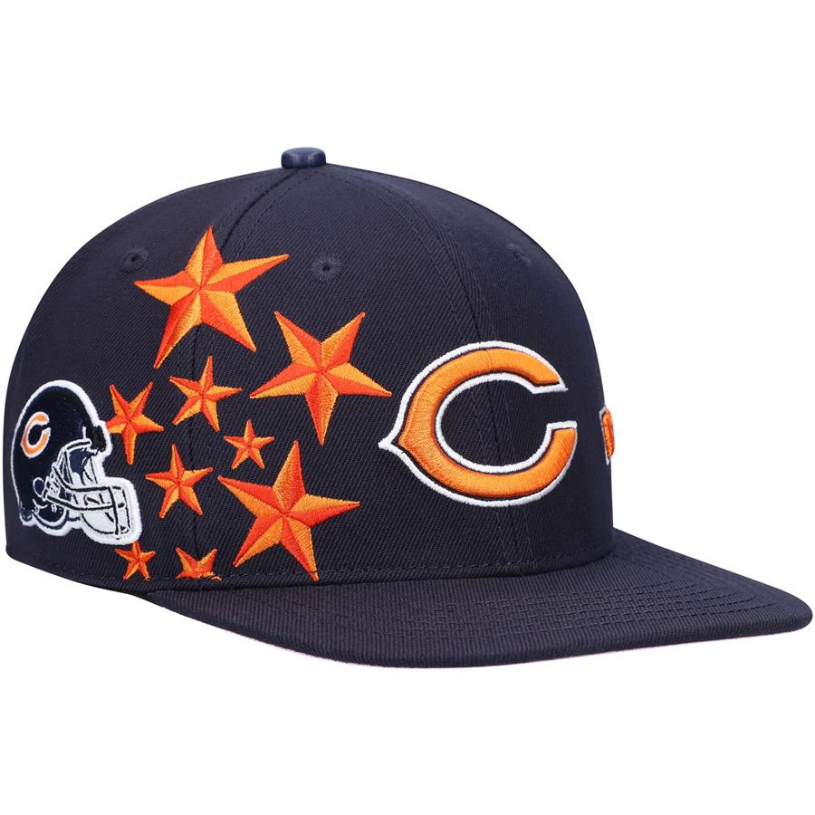Chicago Bears Pro Standard Stars Snapback Hat - Navy