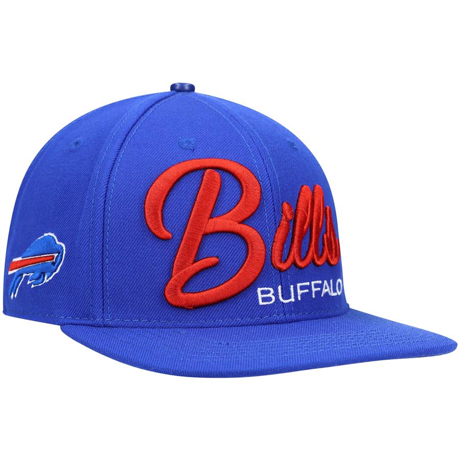 Buffalo Bills Pro Standard Script Wordmark Snapback Hat - Royal