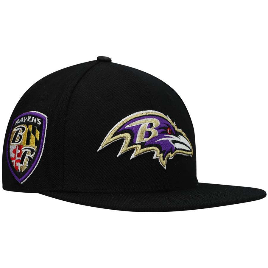 Baltimore Ravens Pro Standard Logo II Snapback Hat - Black