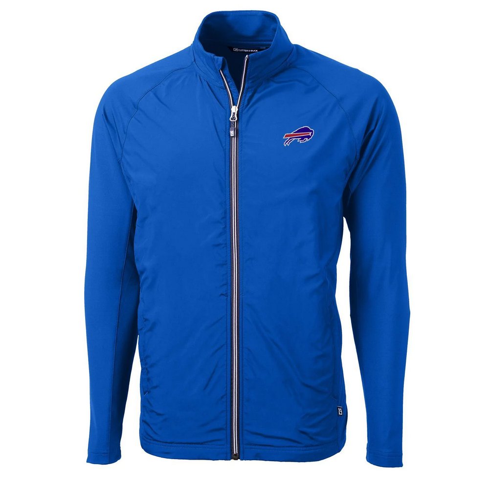 Buffalo Bills Cutter & Buck Adapt Eco Knit Full-Zip Jacket - Royal