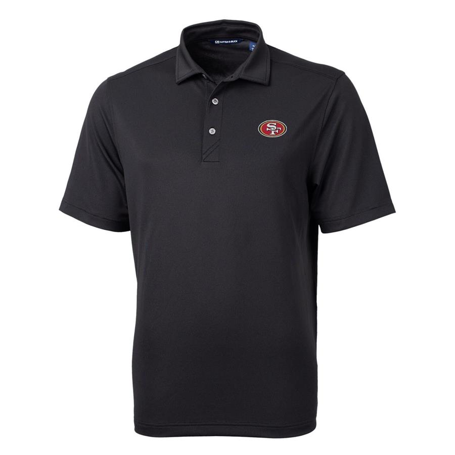 San Francisco 49ers Cutter & Buck Virtue Eco Pique Recycled Polo - Black