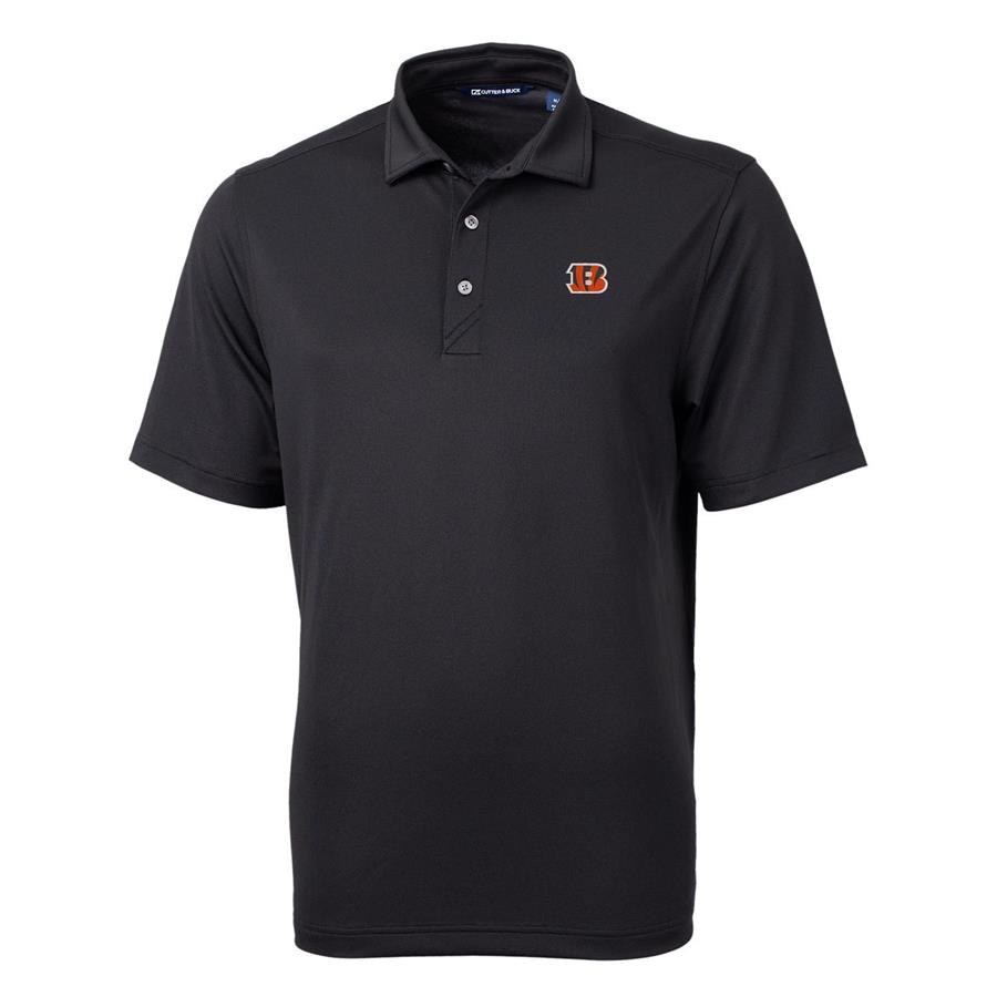 Cincinnati Bengals Cutter & Buck Virtue Eco Pique Recycled Polo - Black