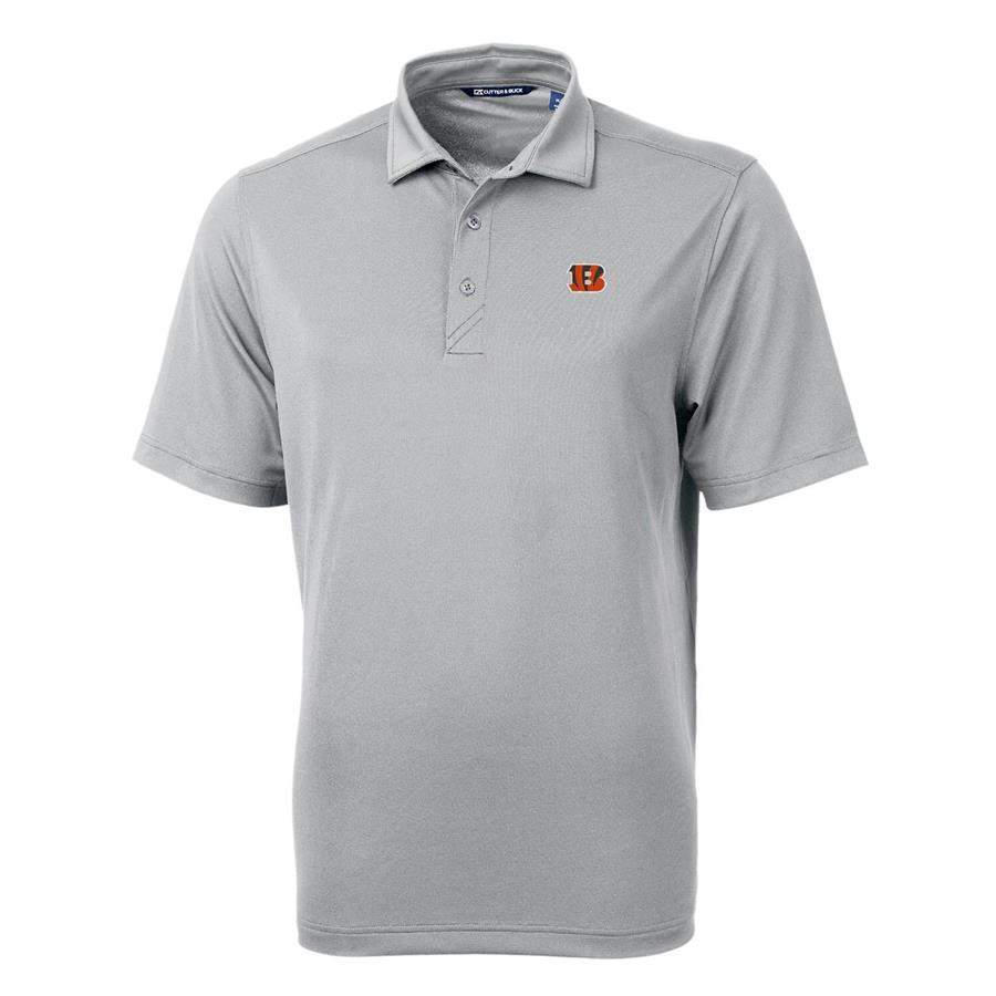Cincinnati Bengals Cutter & Buck Virtue Eco Pique Recycled Polo - Gray