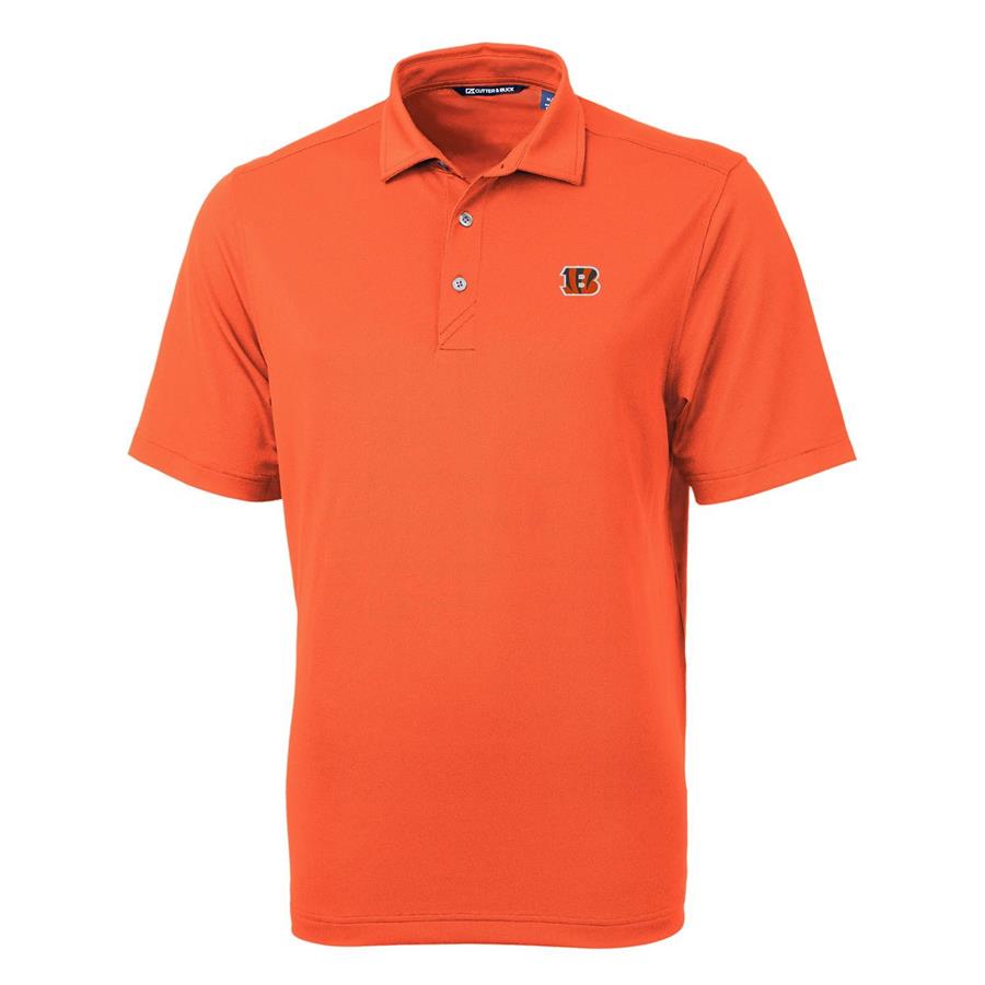Cincinnati Bengals Cutter & Buck Virtue Eco Pique Recycled Polo - Orange