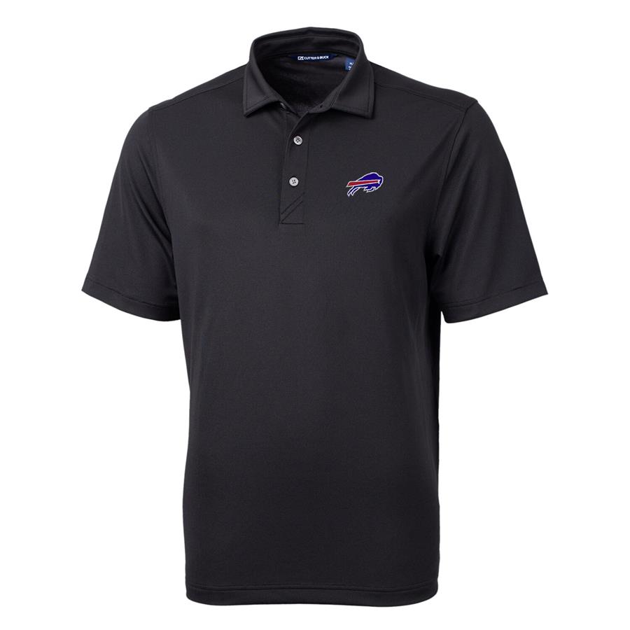 Buffalo Bills Cutter & Buck Virtue Eco Pique Recycled Polo - Black
