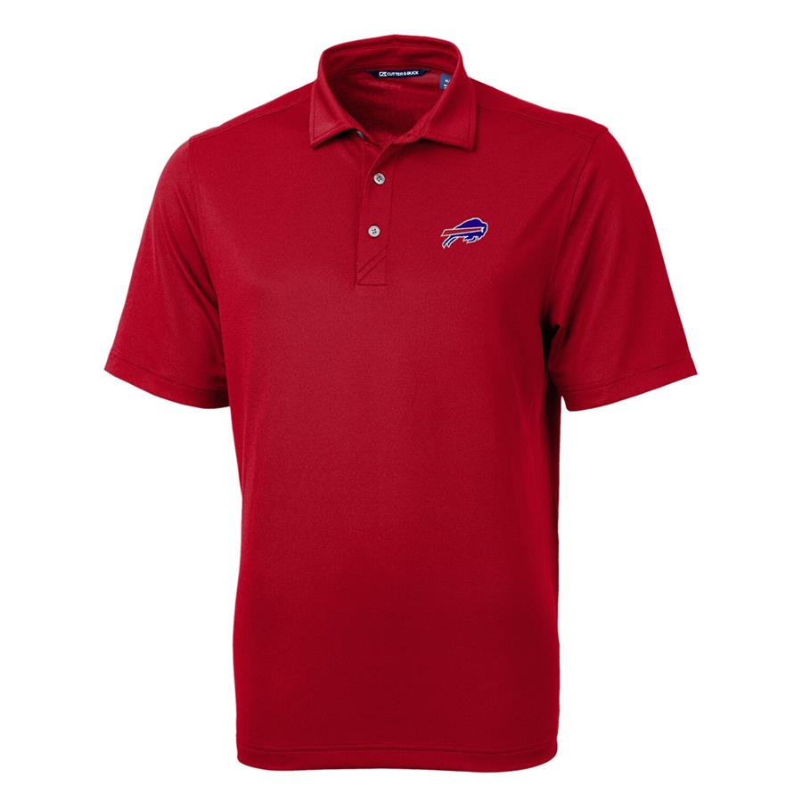 Buffalo Bills Cutter & Buck Team Virtue Eco Pique Recycled Polo - Red