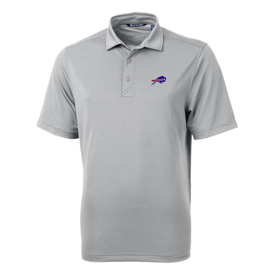 Buffalo Bills Cutter & Buck Virtue Eco Pique Recycled Polo - Gray